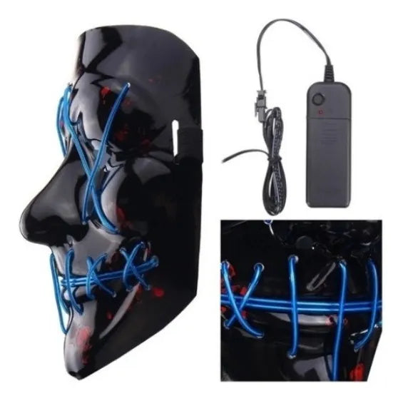 Máscara LED La Purga – Conviértete en el Rey de Halloween