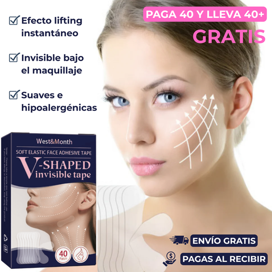 Cintas Lifting Invisible - Pack de 40 + 40 GRATIS