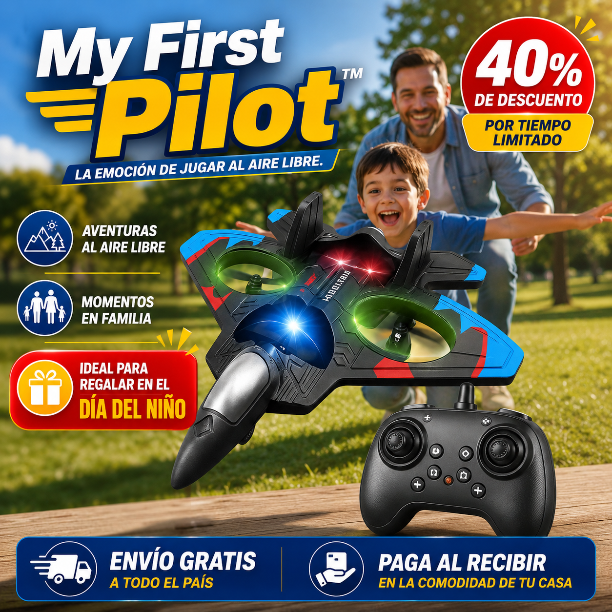 My First Pilot™ - El regalo que devuelve la emoción de jugar al aire libre