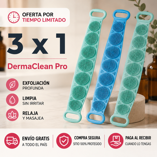 DermaClean Pro - Masajea, Exfolia y Limpia en un Solo Paso
