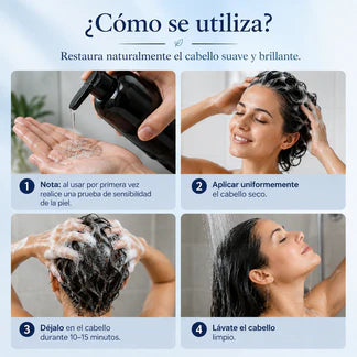 Shampoo CubreCanas - Lava, tiñe y cubre canas en un solo paso