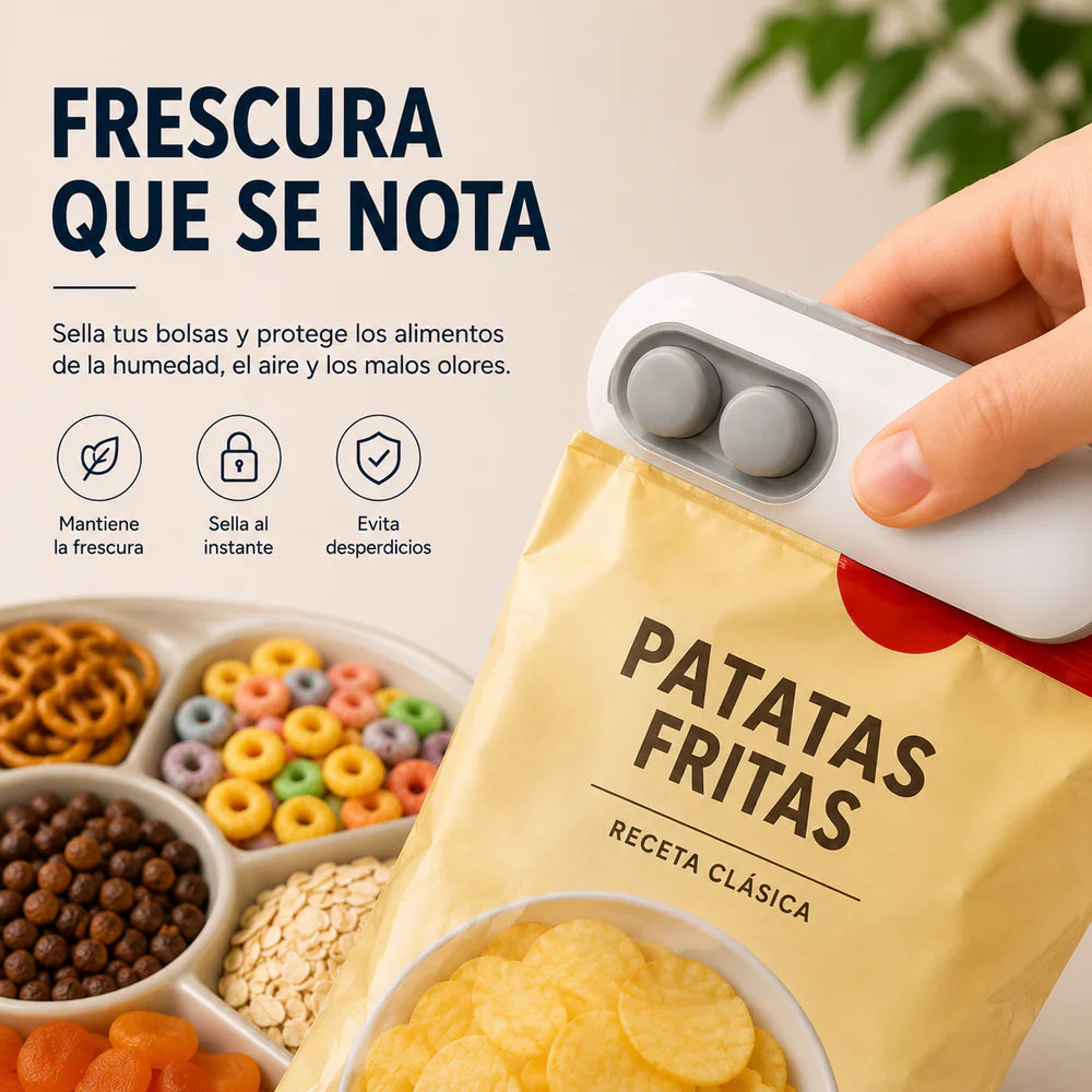 Sellafresh™ - Cierra, conserva y protege tus alimentos en segundos