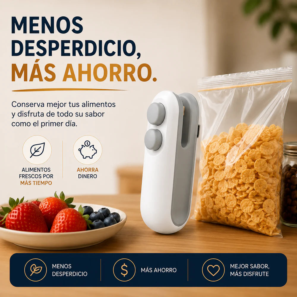 Sellafresh™ - Cierra, conserva y protege tus alimentos en segundos
