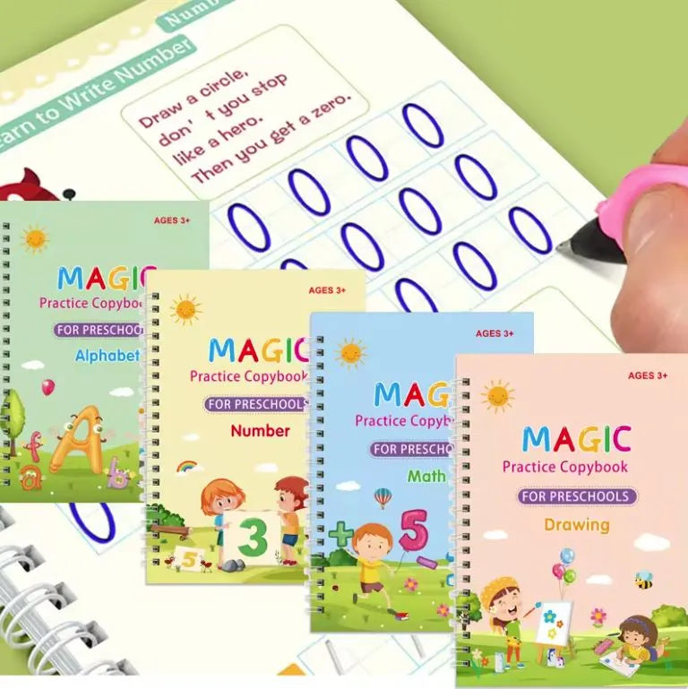 Set 4 Libros Caligrafia Montessori - Aprender jugando