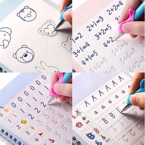 Set Montessori de Caligrafía x4 - Reutilizables con tinta mágica
