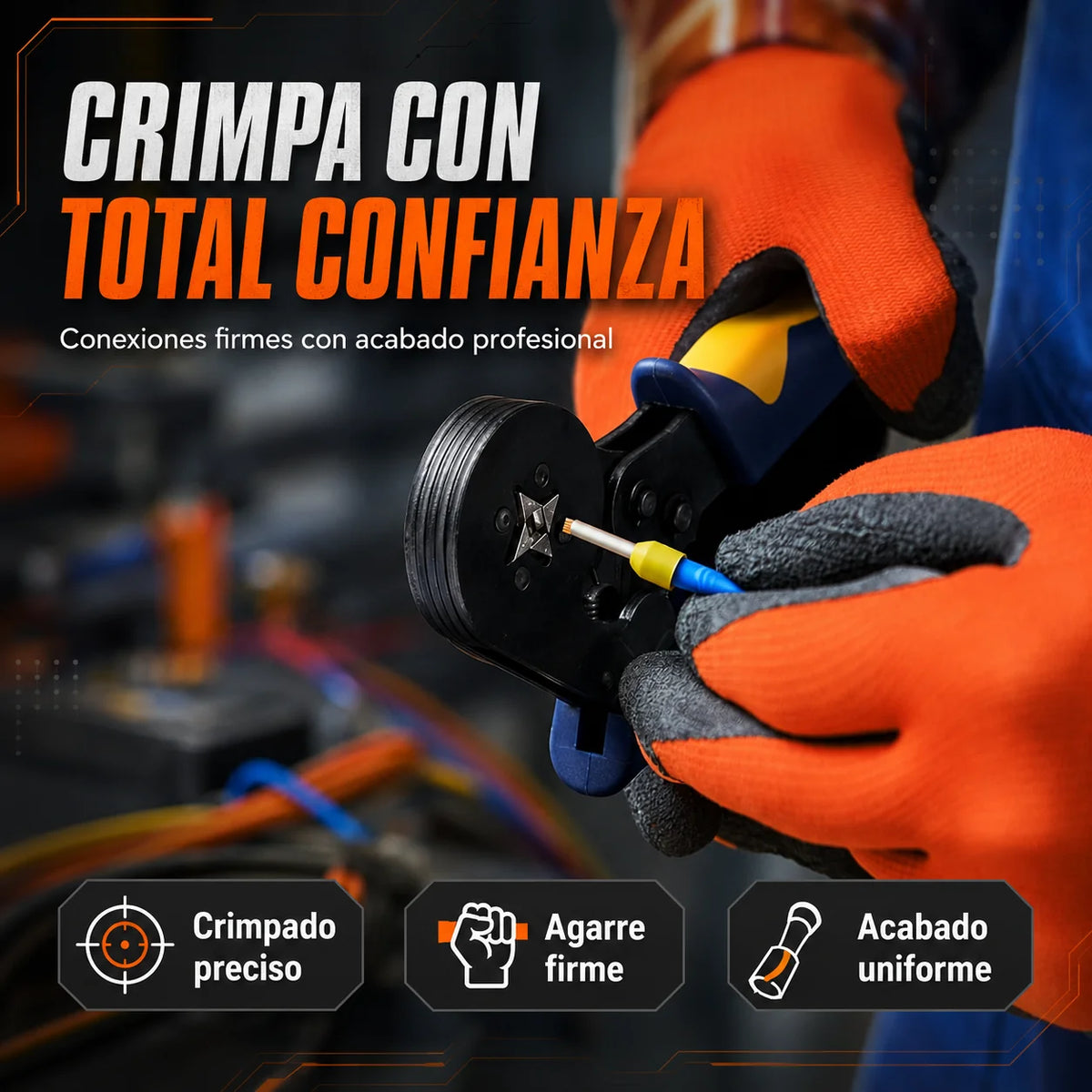 Kit Crimpadora de Terminales - Conexiones firmes y seguras
