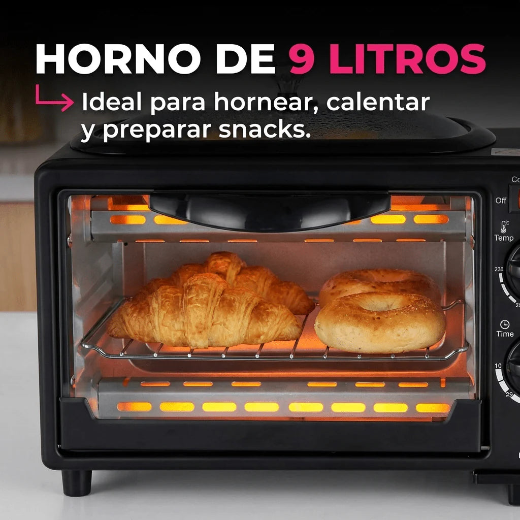 Centro de Desayuno 3 en 1 - Café, tostadas y desayuno… todo al mismo tiempo