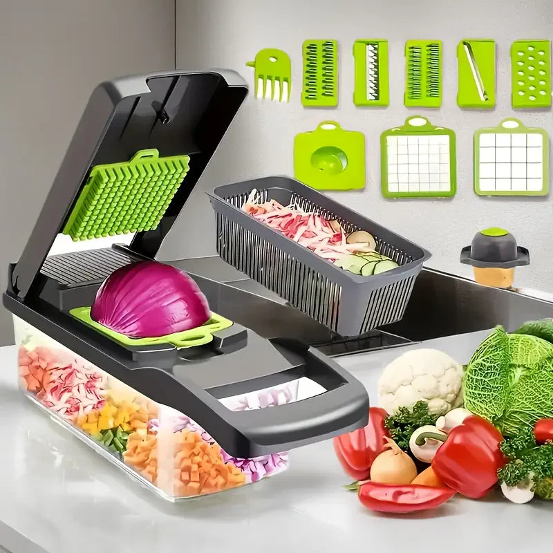 CortaFácil Pro 15 en 1 - Reduce el tiempo de preparación de tus comidas