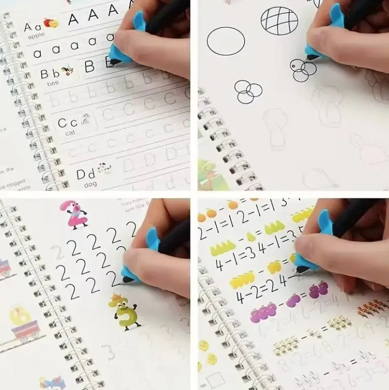 Set 4 Libros Caligrafia Montessori - Aprender jugando