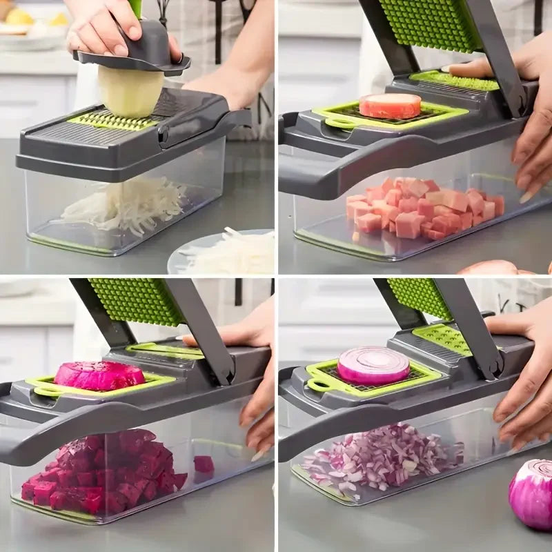 CortaFácil Pro 15 en 1 - Reduce el tiempo de preparación de tus comidas