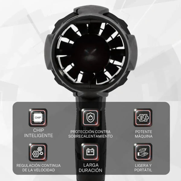 Soplador Inalámbrico TurboAir - Elimina polvo y hojas en segundos