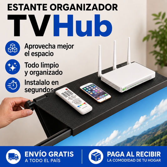 Estante Organizador TVHub - Todo lo que acompaña a tu TV, en un solo lugar