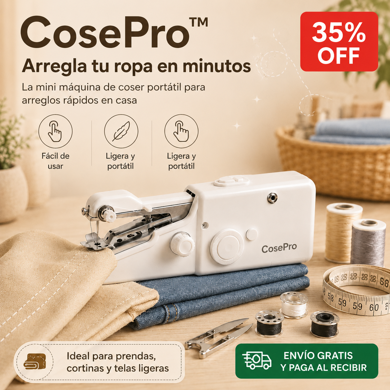 CosePro Mini - La solución rápida para costuras exprés