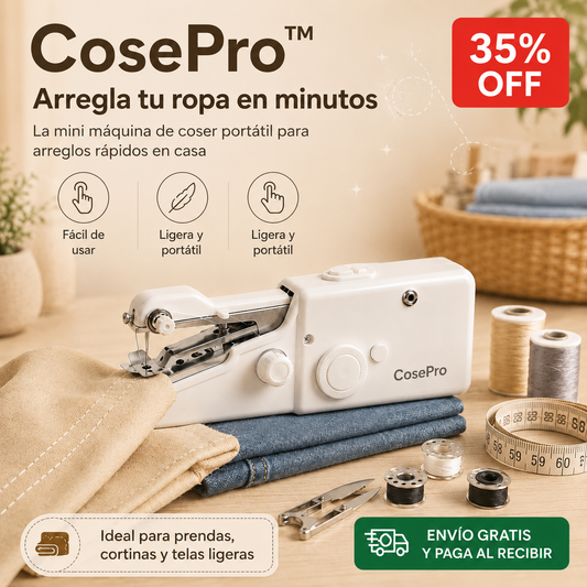 CosePro Mini - La solución rápida para costuras exprés
