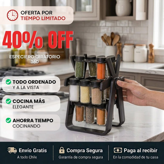Especiero Giratorio 360 - Todo en su lugar y con estilo