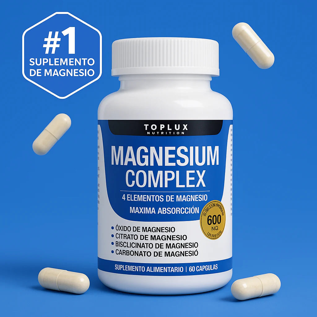 Complejo de Magnesio 4 en 1, 600 mg – Descanso real. Recuperación real