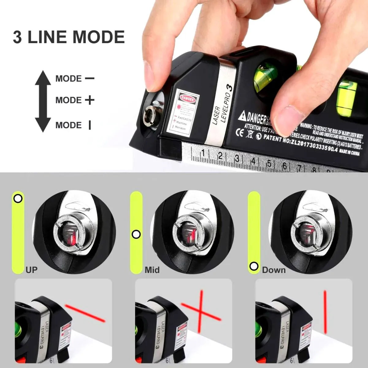 Nivel Laser Pro4 - Mide, nivela y marca bien a la primera